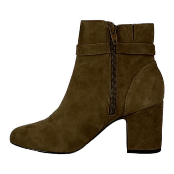 New  Bella Vita Women US 11 Brown Lorraine Suede Block Heel Ankle Boot Shoes - Picture 6 of 9